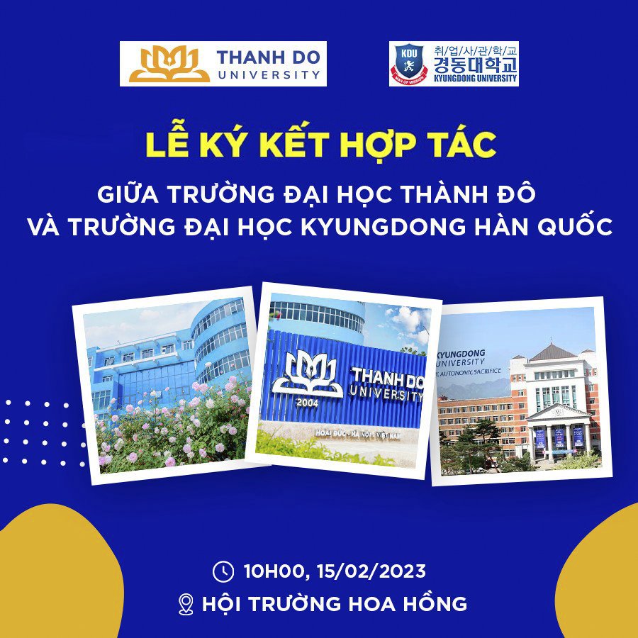 Lễ ký kết Biên bản ghi nhớ hợp tác với Đại học Kyungdong Hàn Quốc